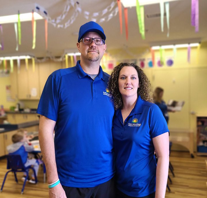 Early Advantage Child Care Center owners Todd and Teresa