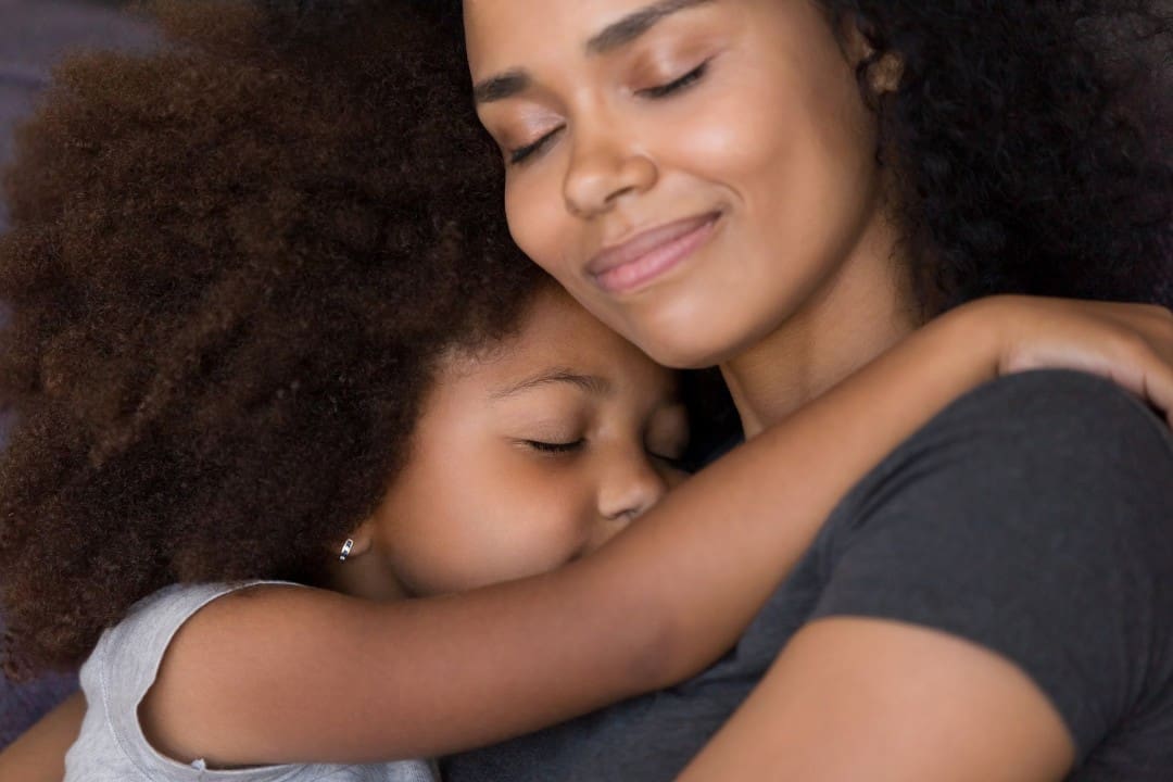 Mother and daughter with secure attachment style