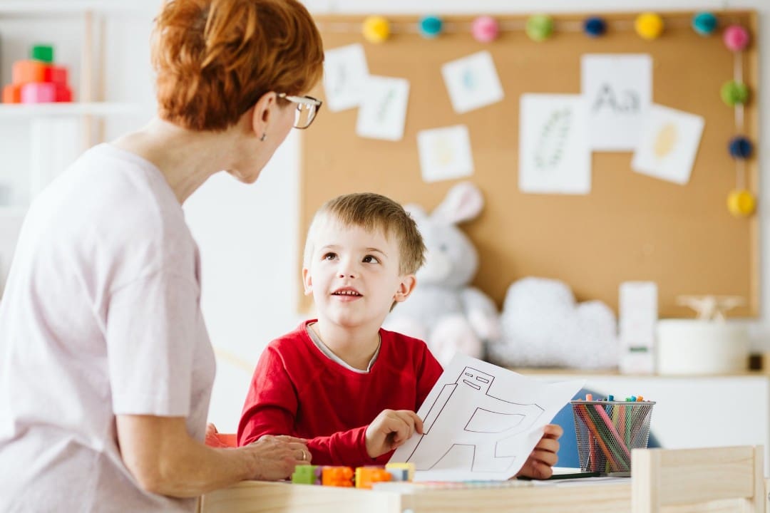 Child in IEP with specialist